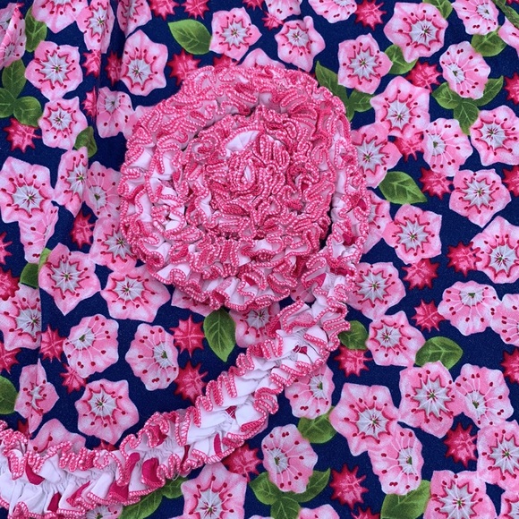 Matilda Jane platinum floral skirt with flower size 8 (#2 of 8) - Picture 3 of 6